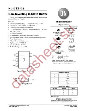 NL17SZ125DFT2 datasheet  